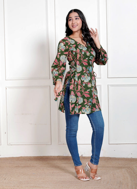 Bageecha side corset kurti