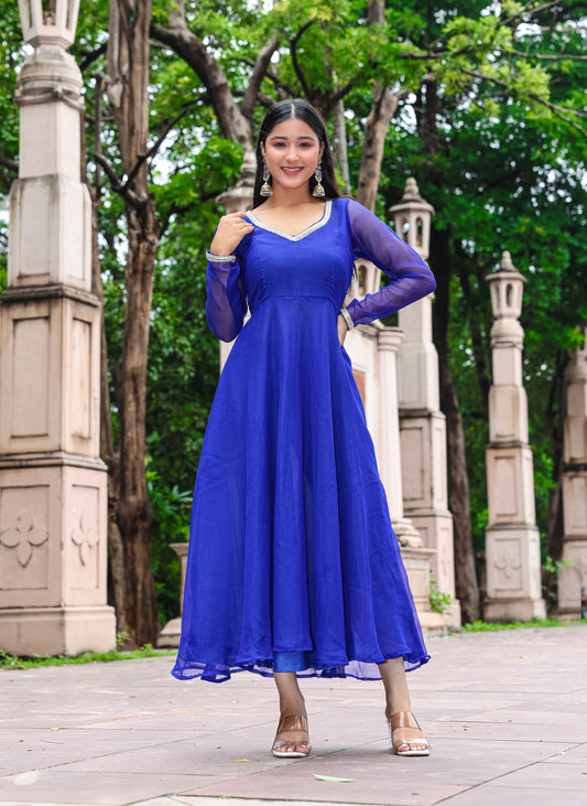 Neel Kamal Elegance – Georgette Anarkali Set