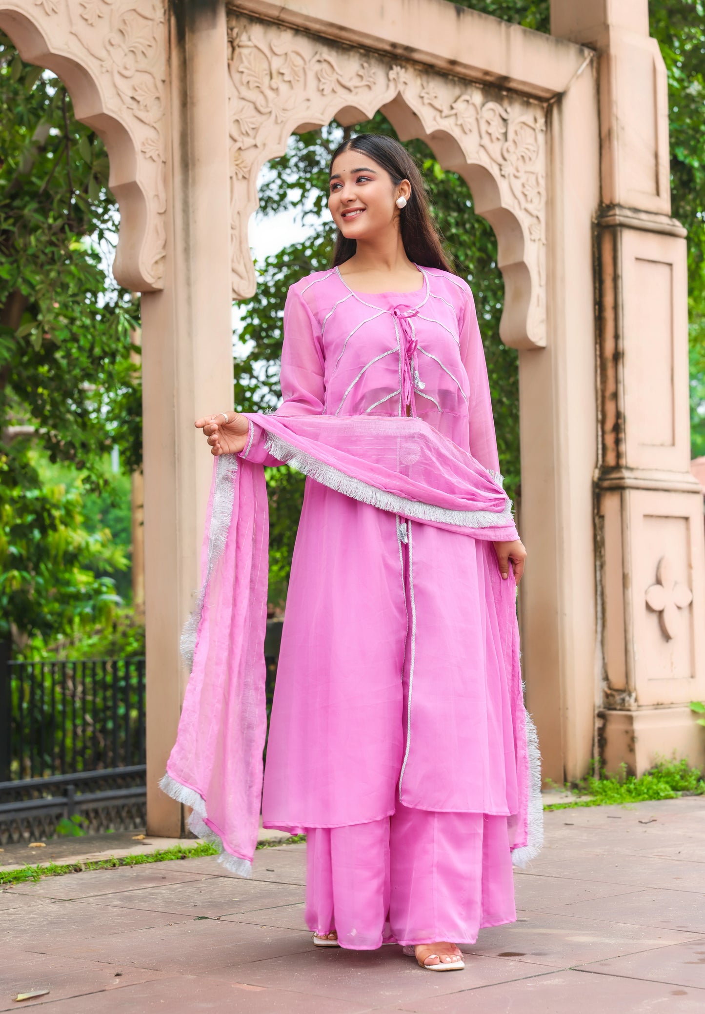 Lavender Aura – Chiffon Co-Ord Set