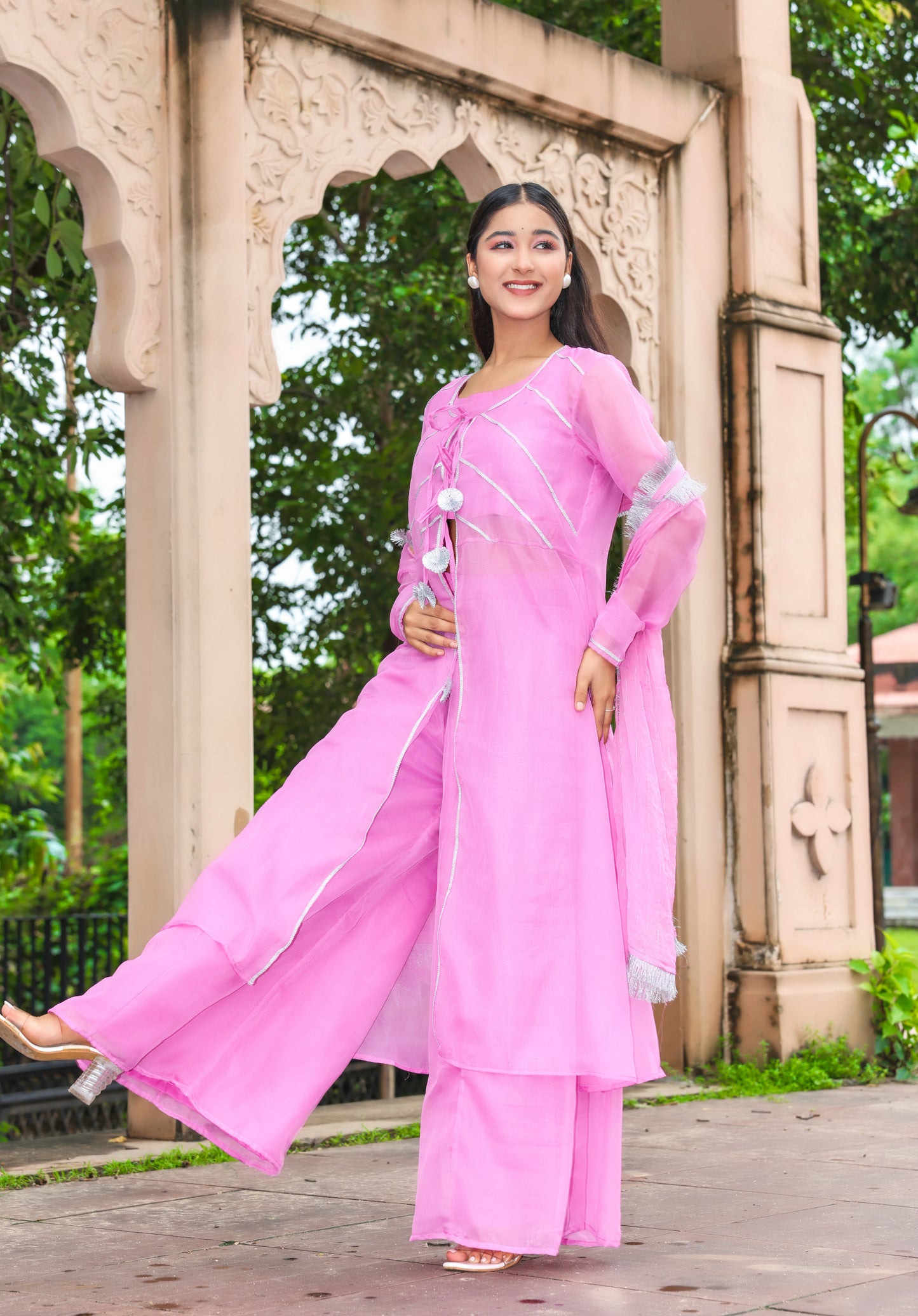 Lavender Aura – Chiffon Co-Ord Set