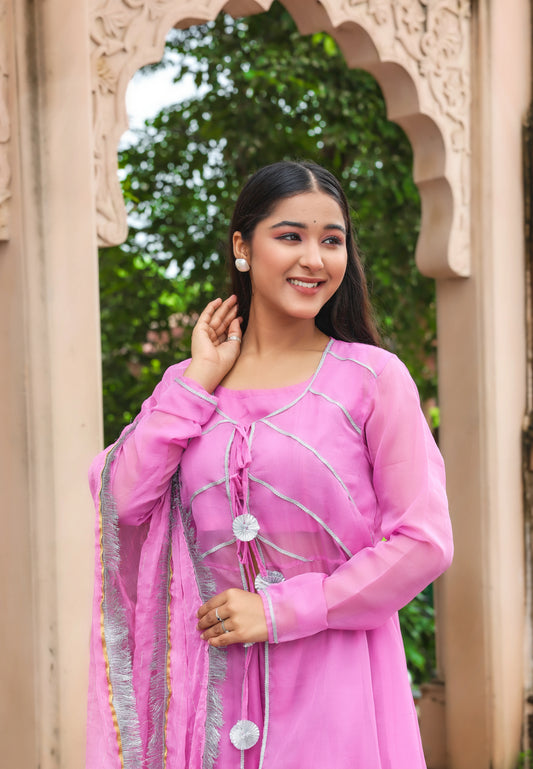 Lavender Aura – Chiffon Co-Ord Set