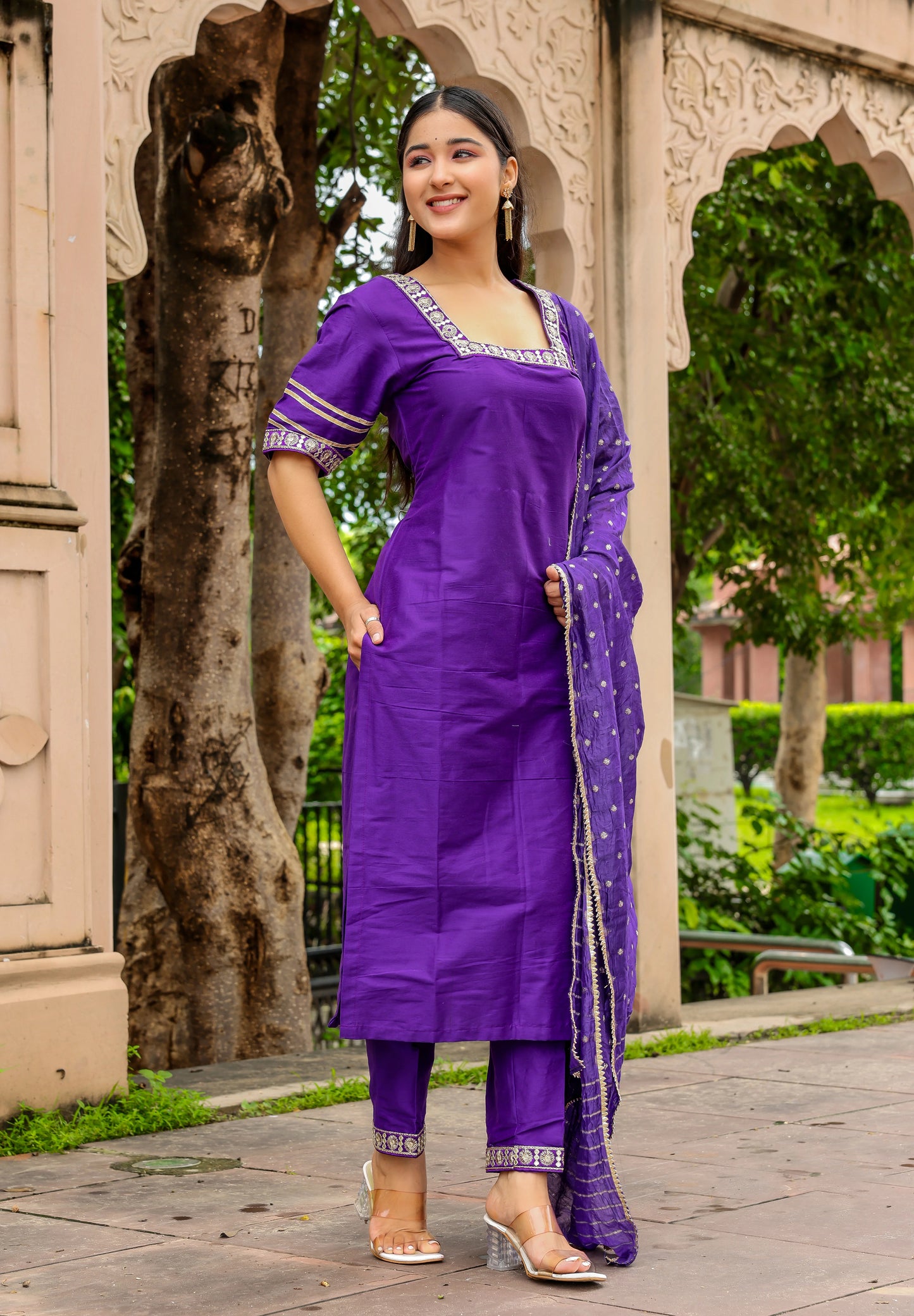Purple Majesty – Cotton Silk 3 Piece Set