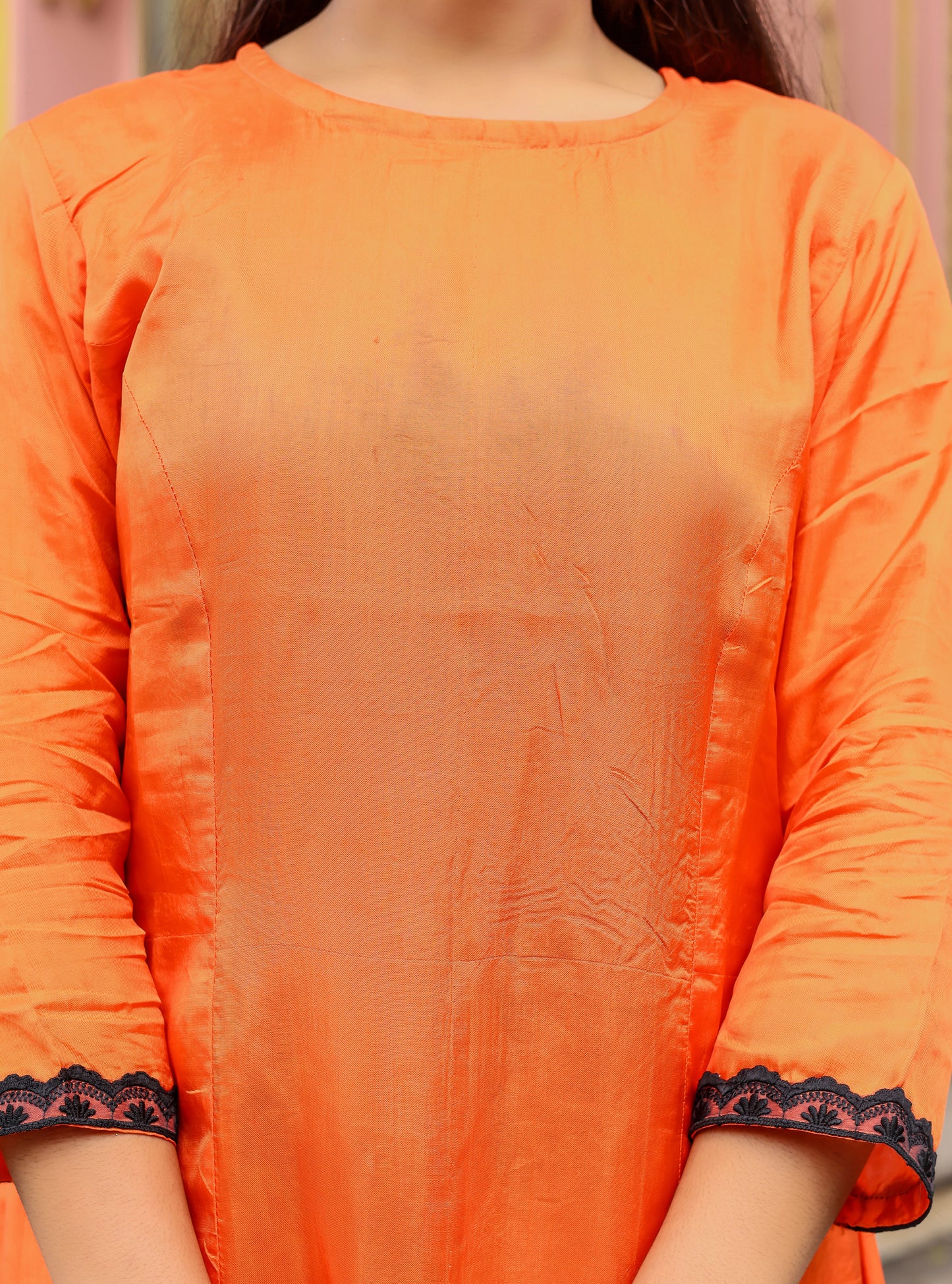 Narangi Charm Modal Silk Set