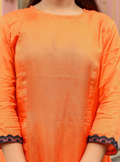 Narangi Charm Modal Silk Set
