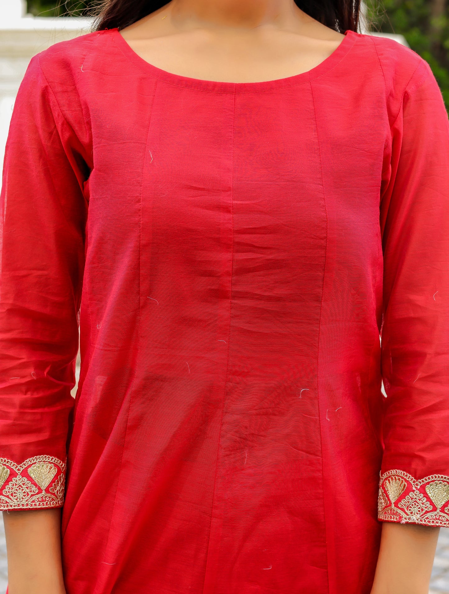 Scarlet Grace – Chanderi Silk Set