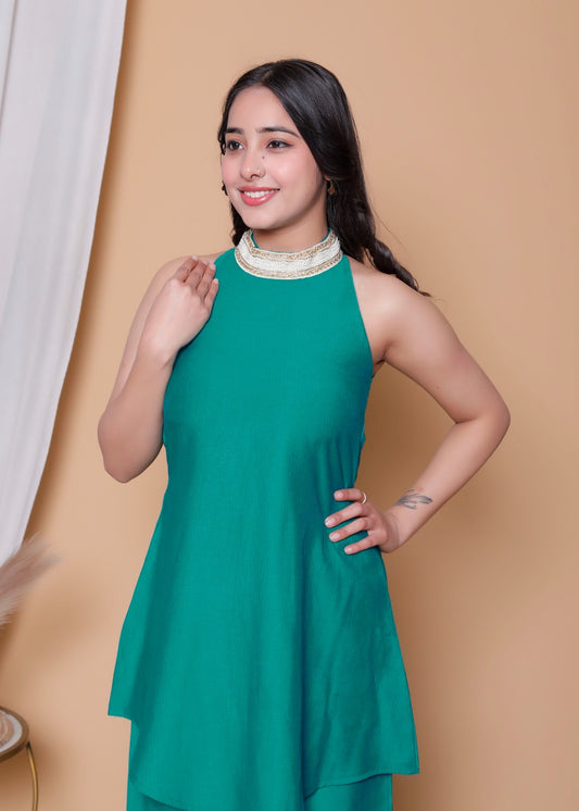 Emerald Grace Berlin Silk Co ord Set