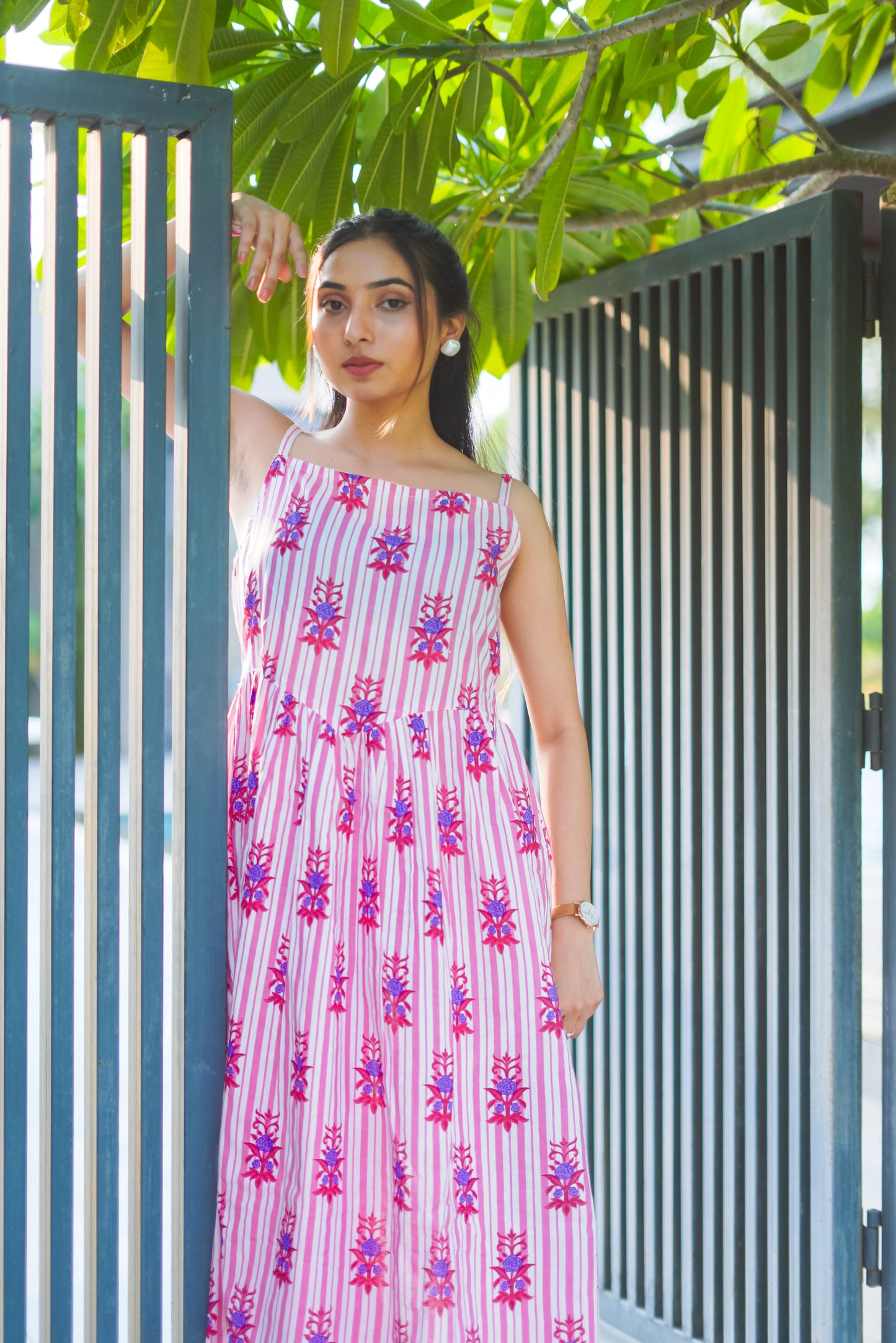 RoseRaag Dress - A melody of florals and comfort