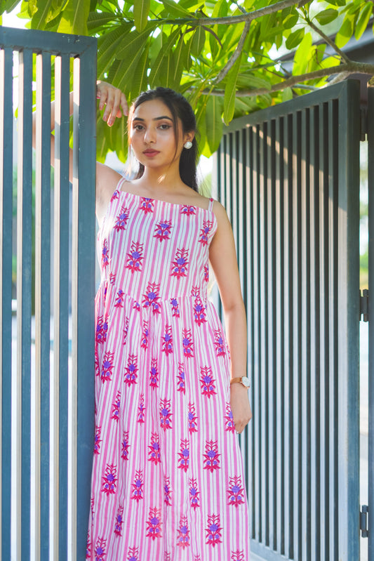 RoseRaag Dress - A melody of florals and comfort