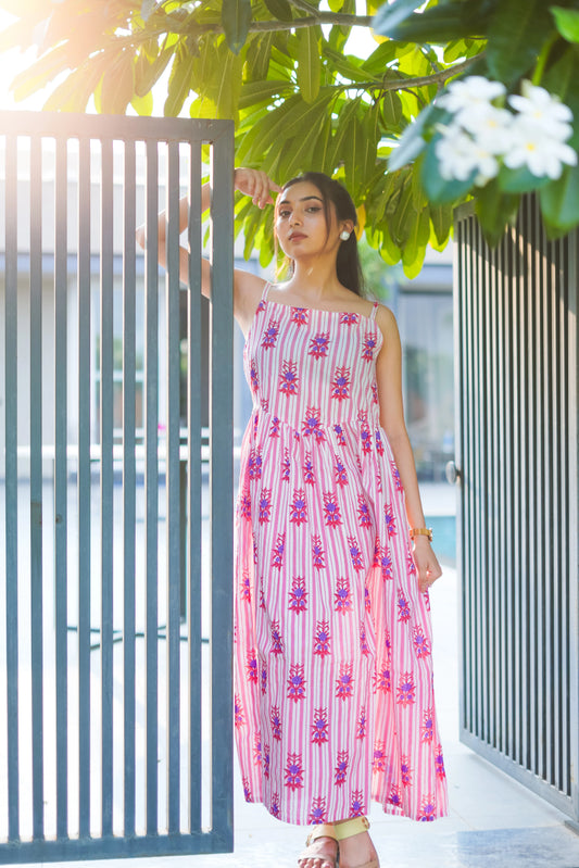 RoseRaag Dress - A melody of florals and comfort