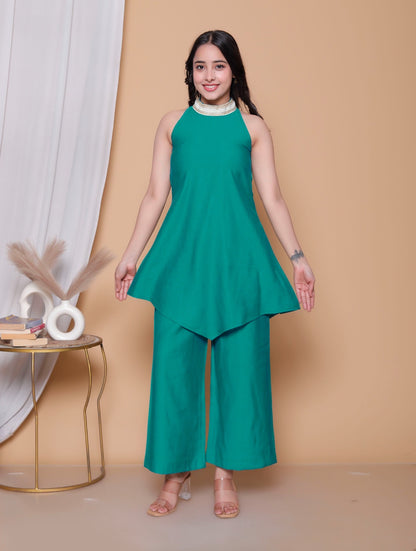 Emerald Grace Berlin Silk Co ord Set