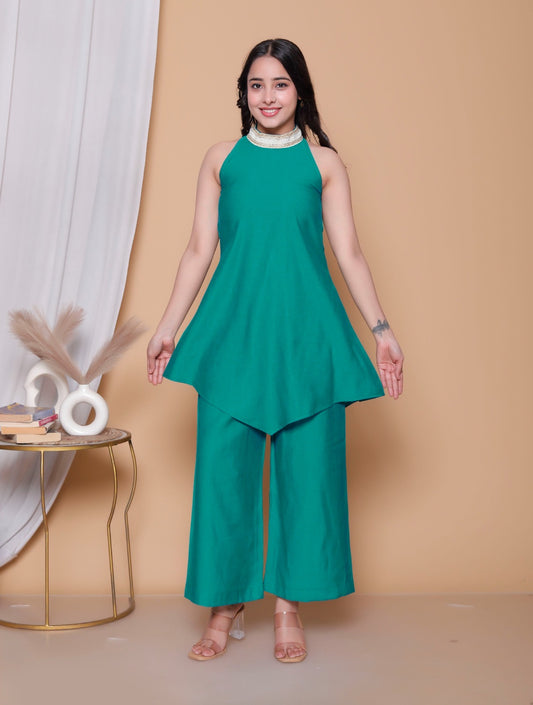 Emerald Grace Berlin Silk Co ord Set